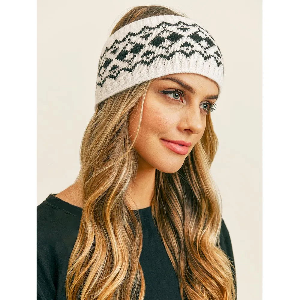 iLLASPARKZ Aztec Pattern Ear Warmer Headband