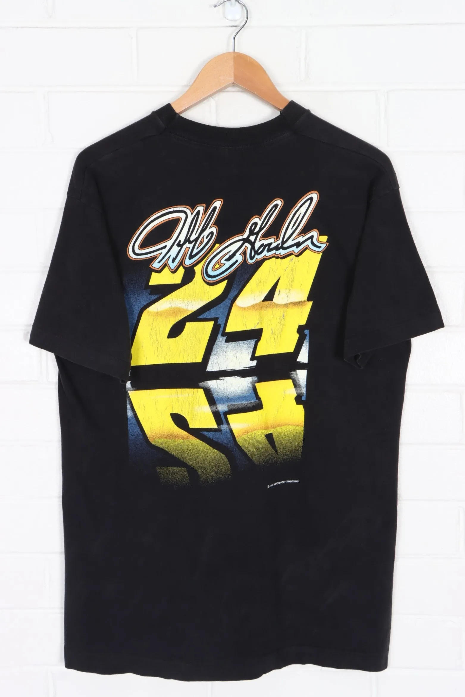 Jeff Gordon 1995 Reflections of A Winner Front Back Single Stitch Tee USA Made (L)