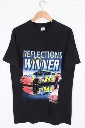 Jeff Gordon 1995 Reflections of A Winner Front Back Single Stitch Tee USA Made (L)