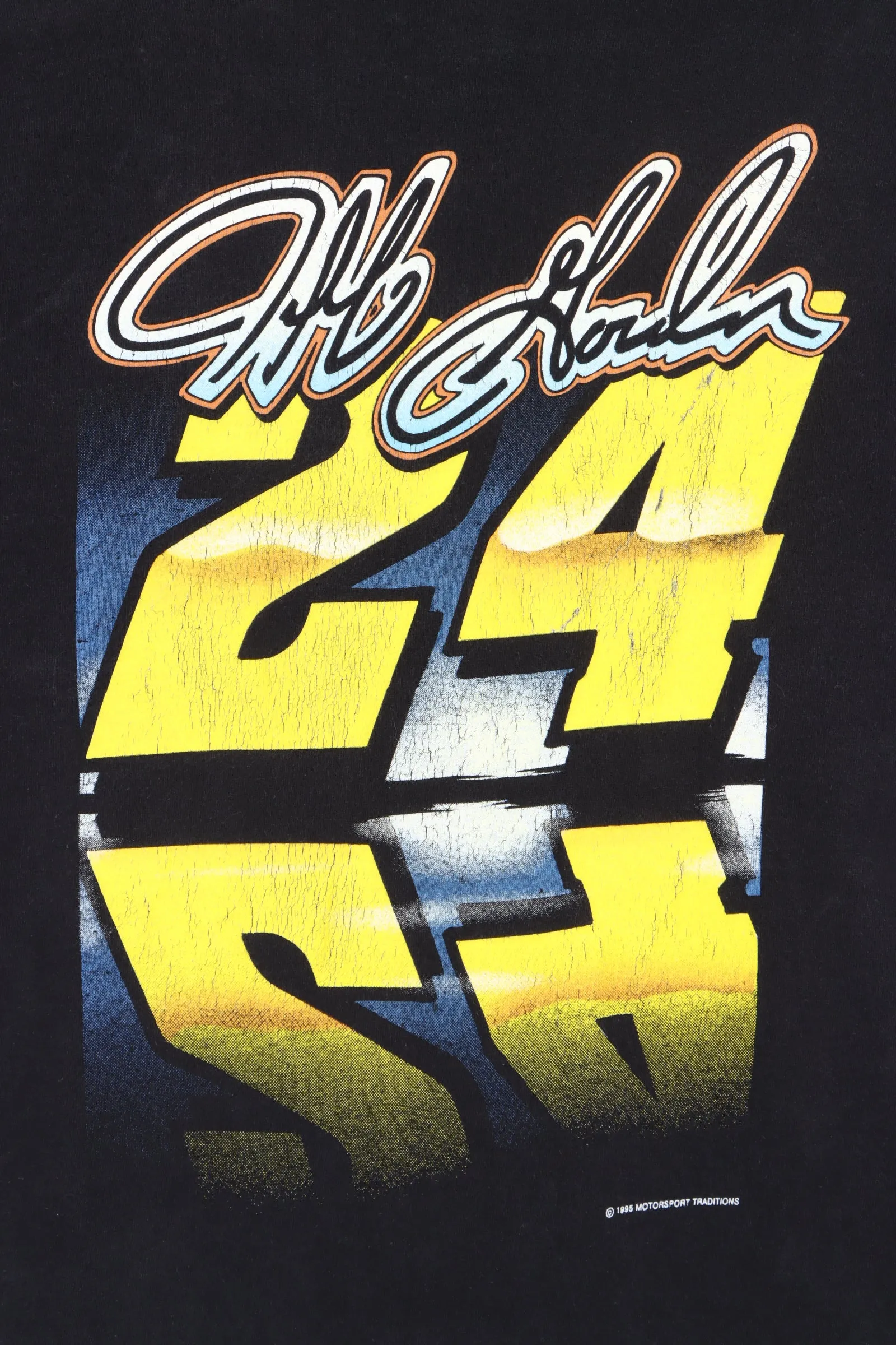 Jeff Gordon 1995 Reflections of A Winner Front Back Single Stitch Tee USA Made (L)