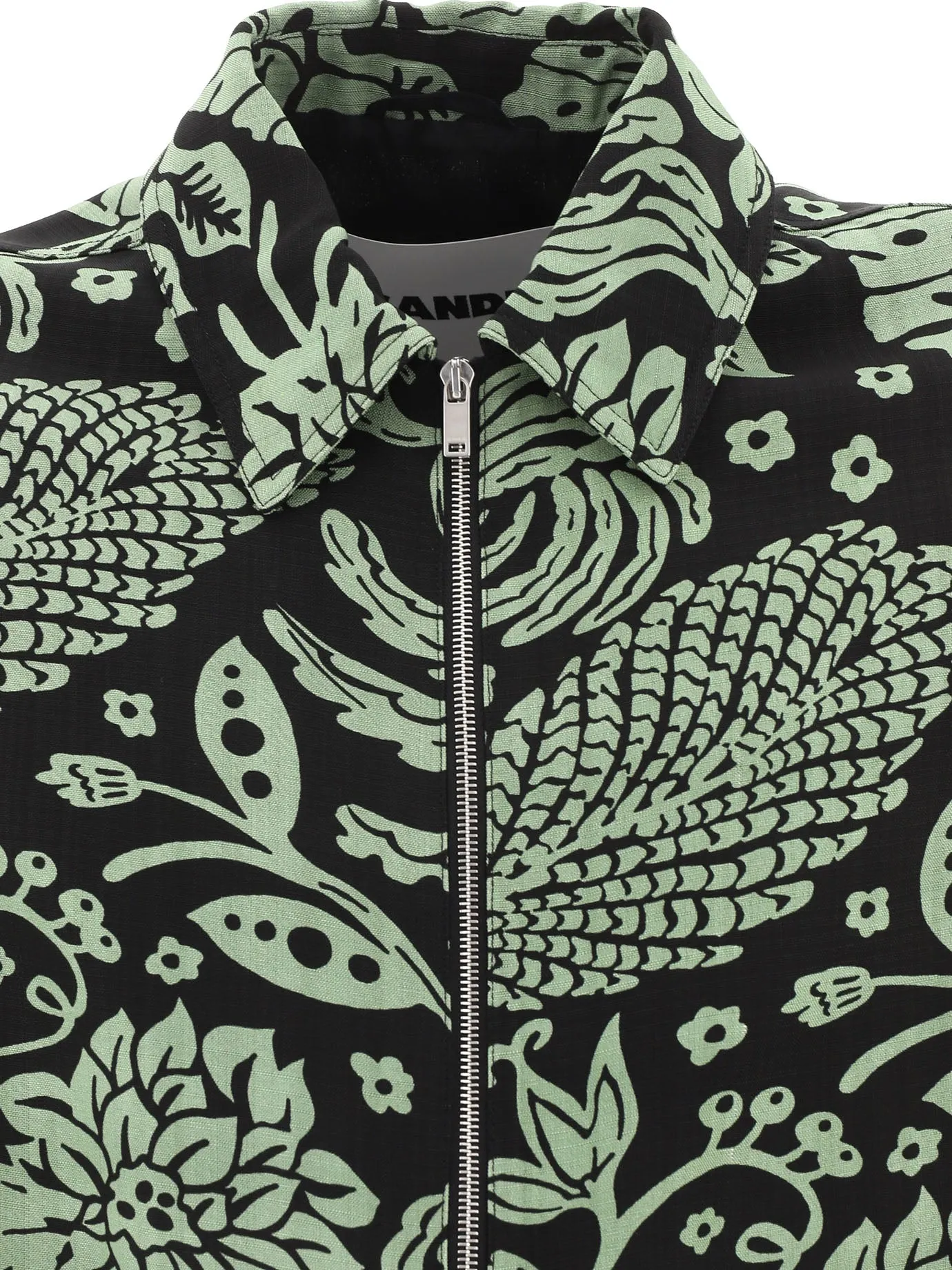 Jil Sander Floral Printed Zipped Jacket