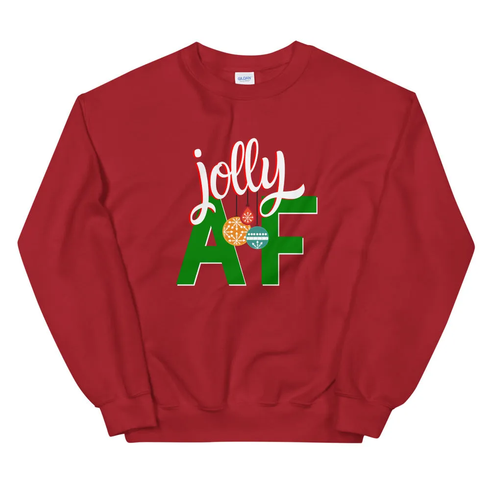 Jolly AF - Christmas Sweatshirt