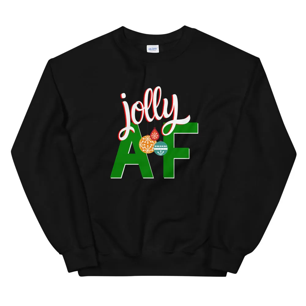 Jolly AF - Christmas Sweatshirt