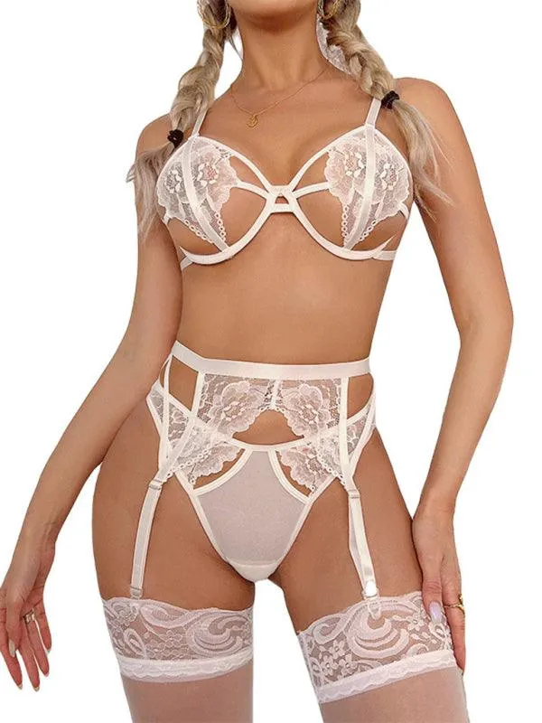 Lace Underwire Sexy Women Lingerie Set