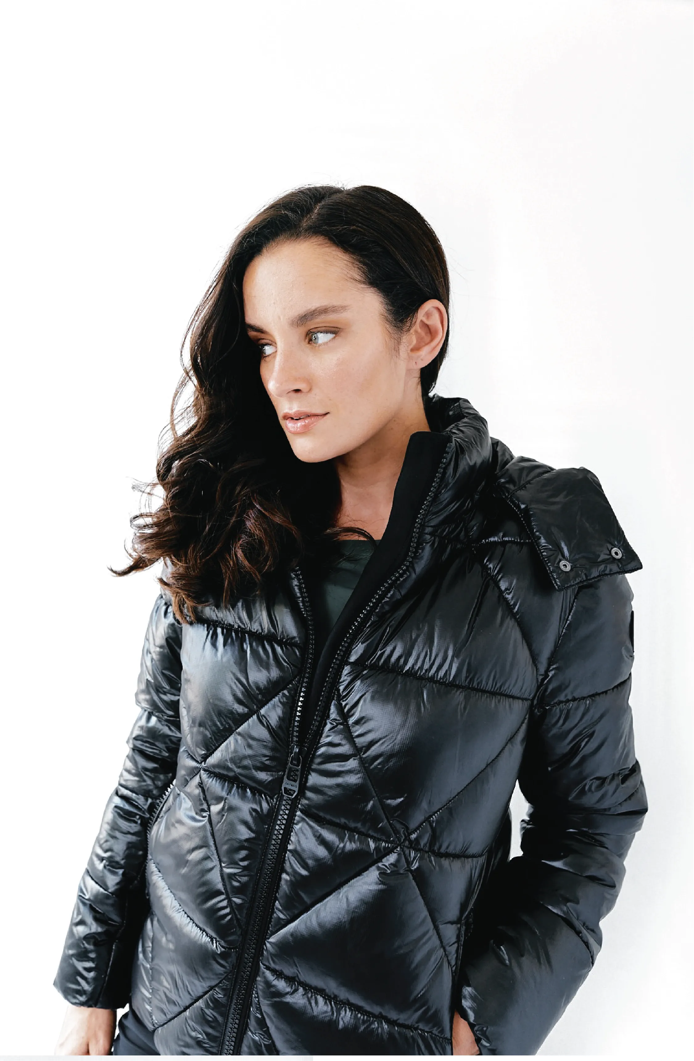 LEAMINGTON short black puffer jacket