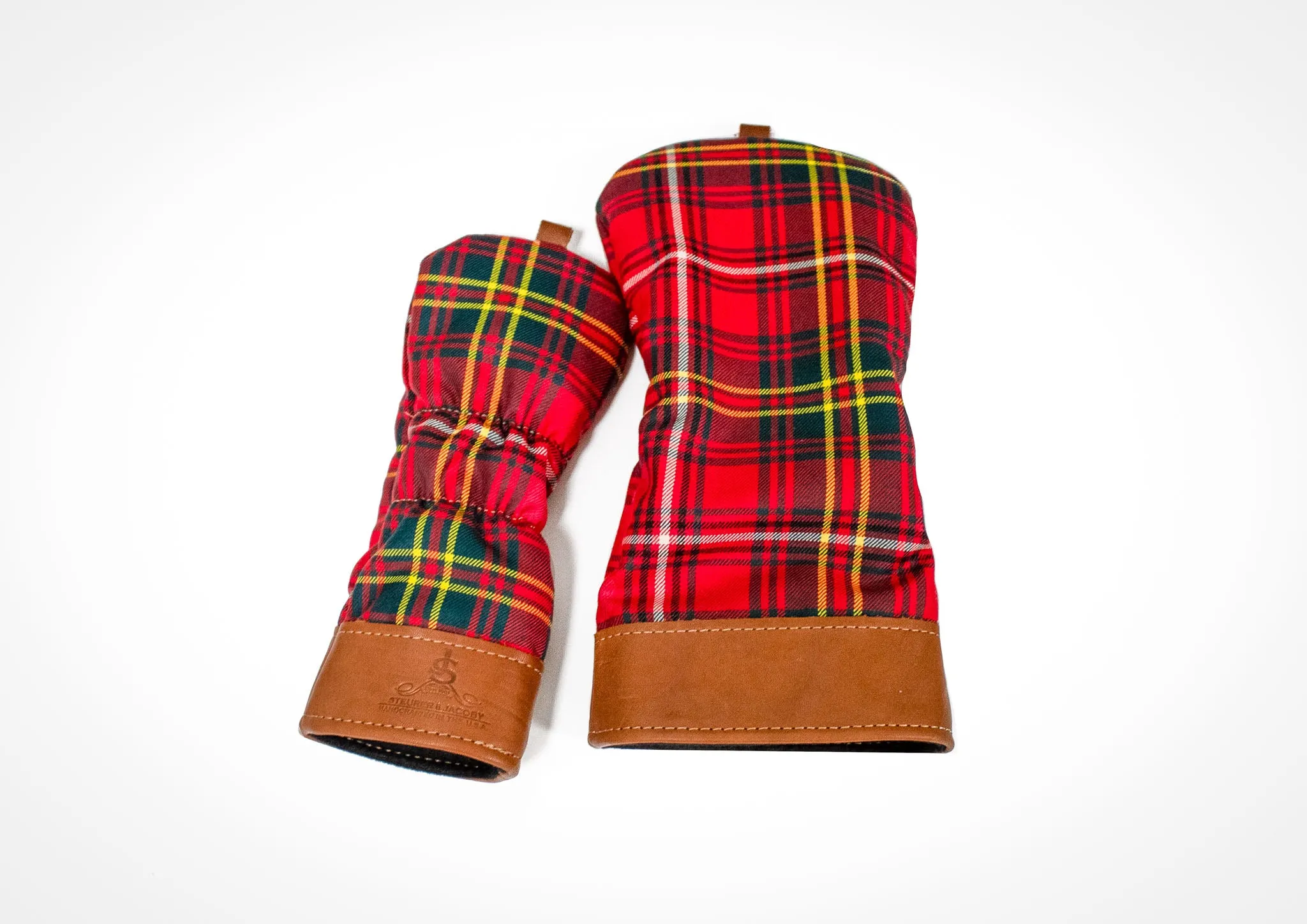 Leather & Wool Tartan Head Cover