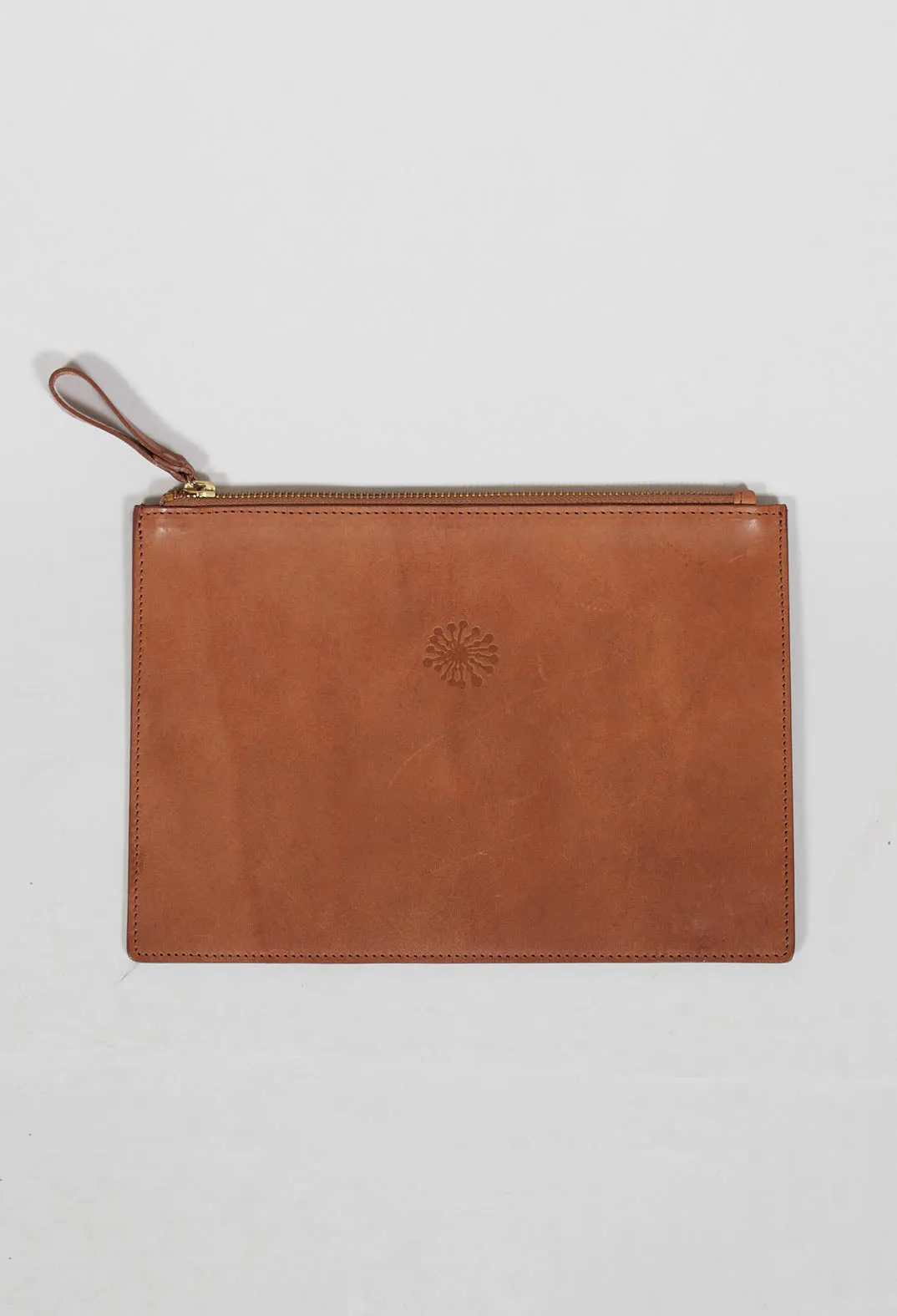 Leather Pocket in Safari