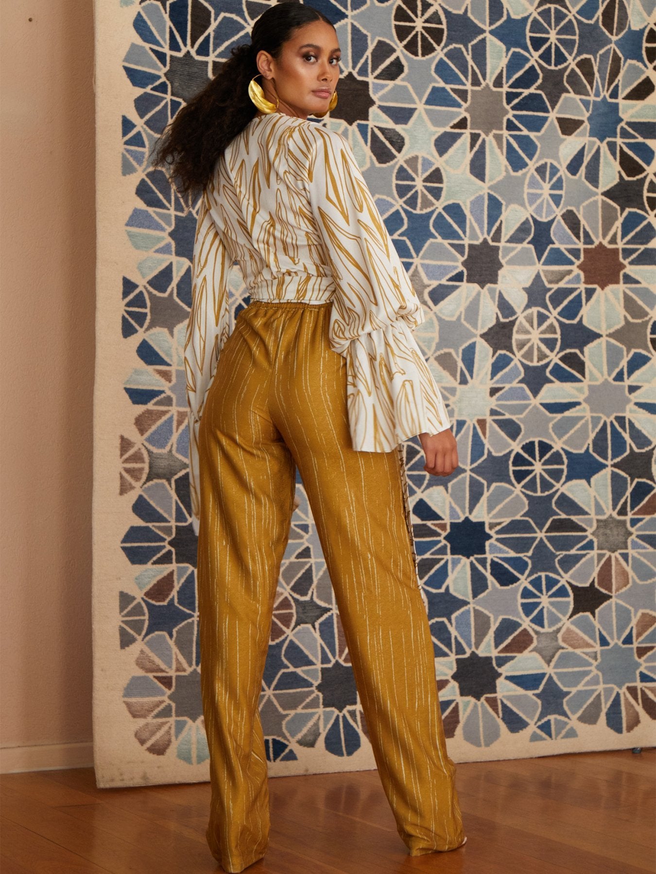 Leer Pants - Texture Gold