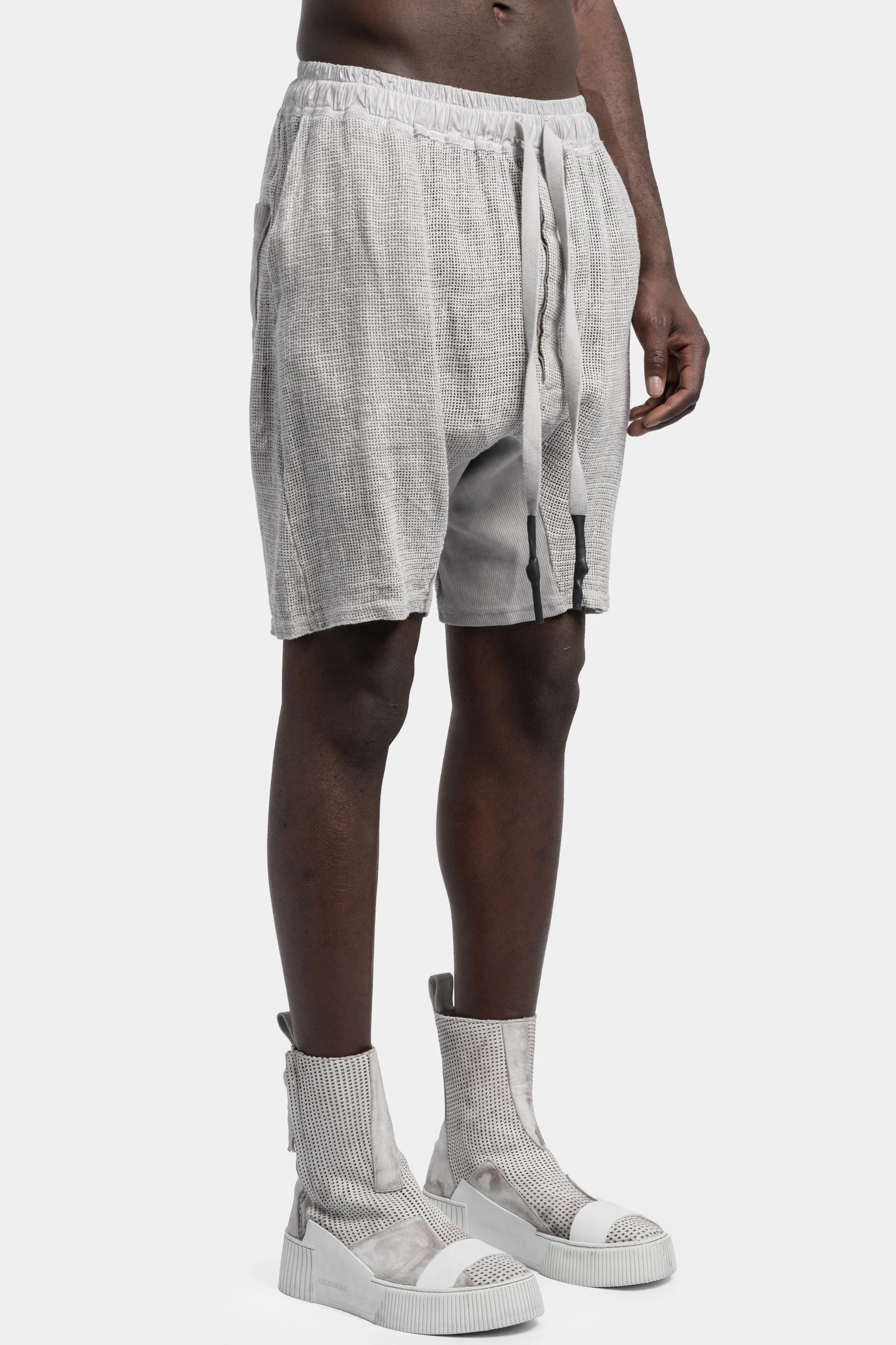 Linen knit shorts, Alu