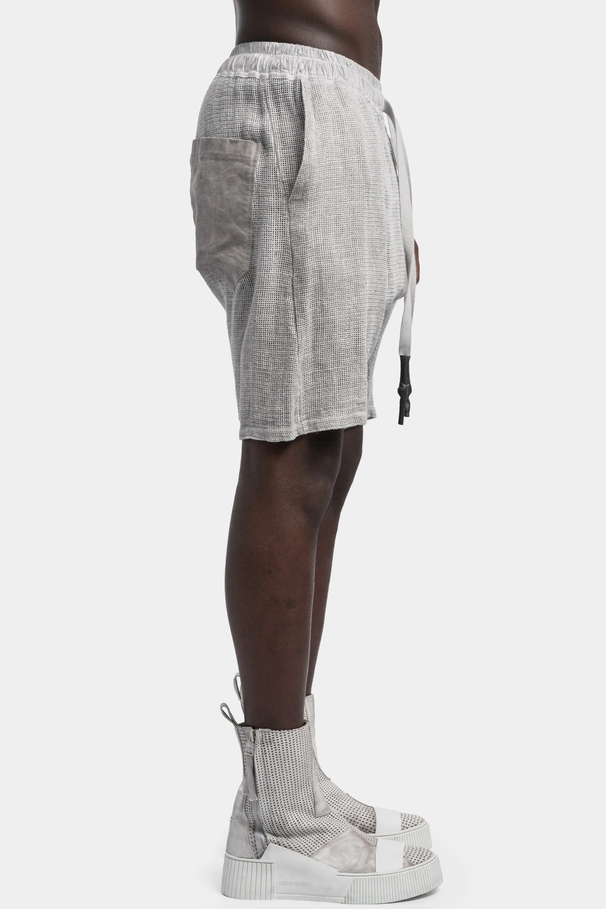 Linen knit shorts, Alu