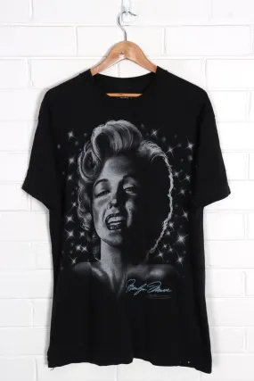 Marilyn Monroe Big Print Marlin Tease USA Made Single Stitch Tee (M-L)