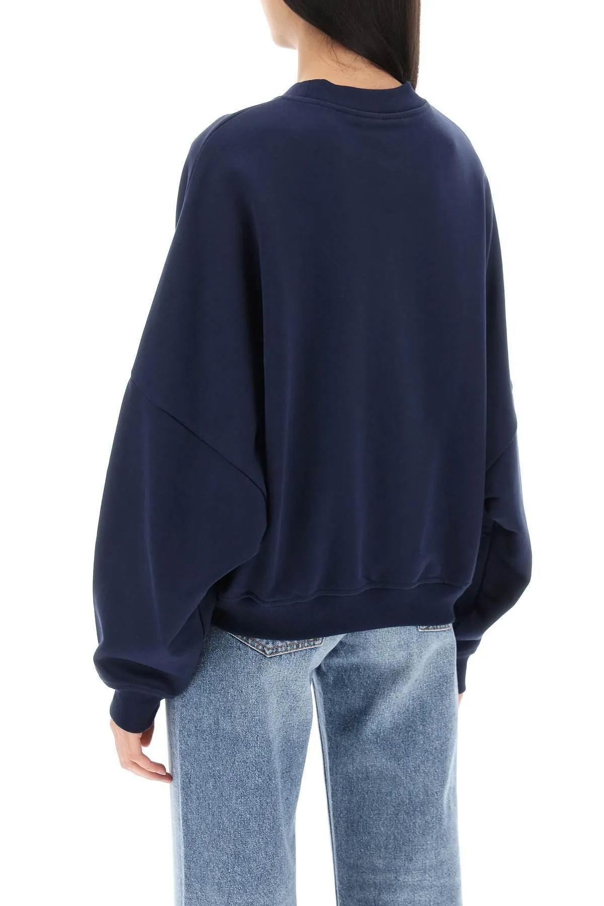 MARNI  |Blue bio cotton sweatshirt with Marni print