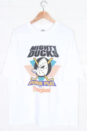 Mighty Ducks Power Play at Disneyland Single Stitch T-Shirt USA Made (XL)