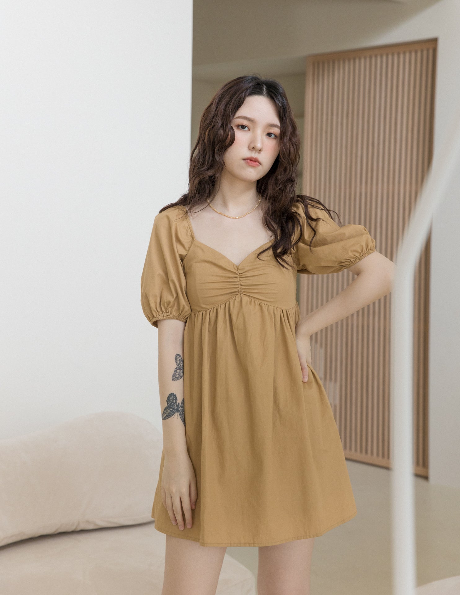 Mika Dress in Mocha