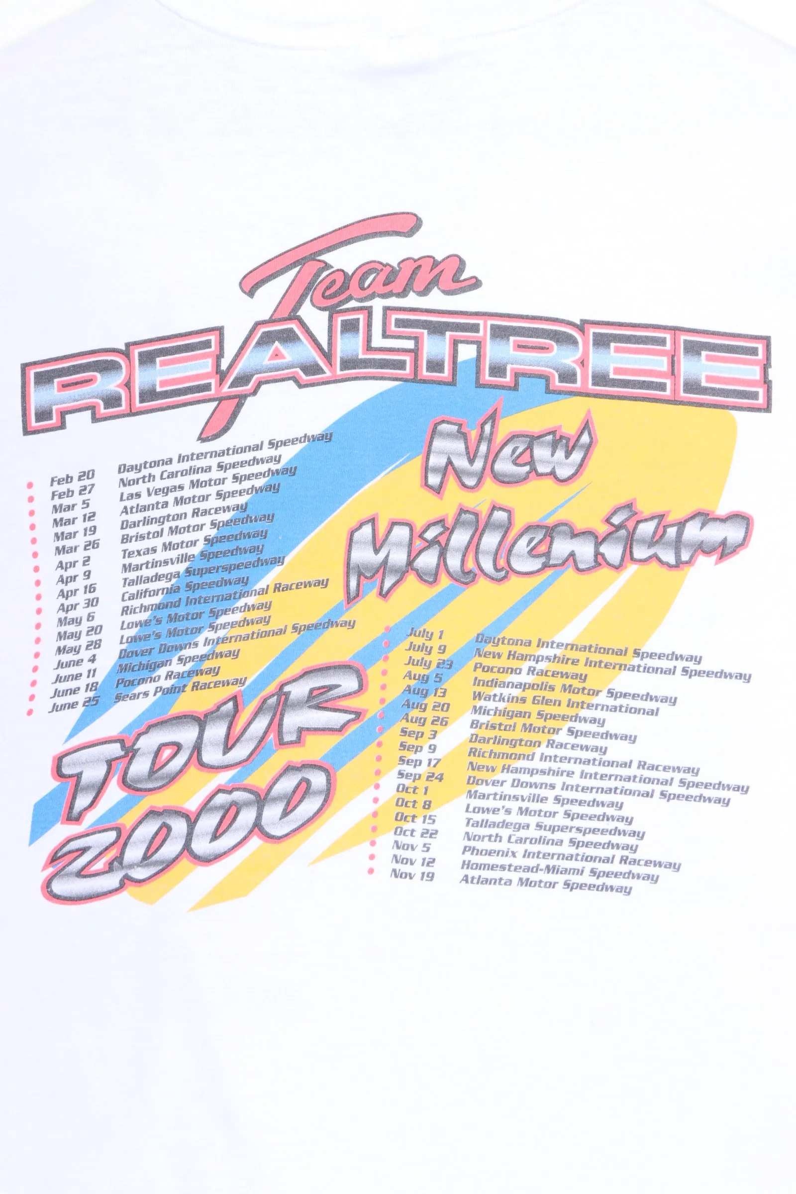 NASCAR Dave Marcis 2000 Team Realtree Front Back T-Shirt