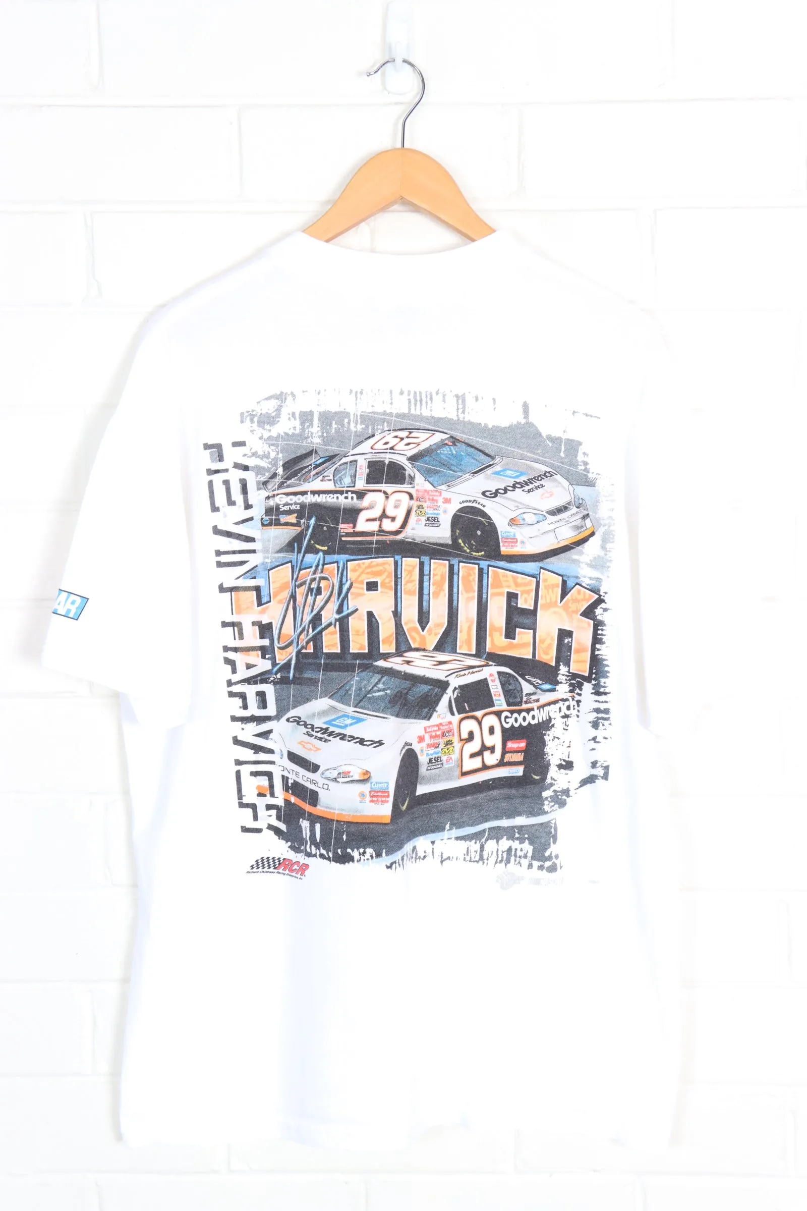 NASCAR Kevin Harvick #29 Front & Back Car Racing Print Tee (XL)