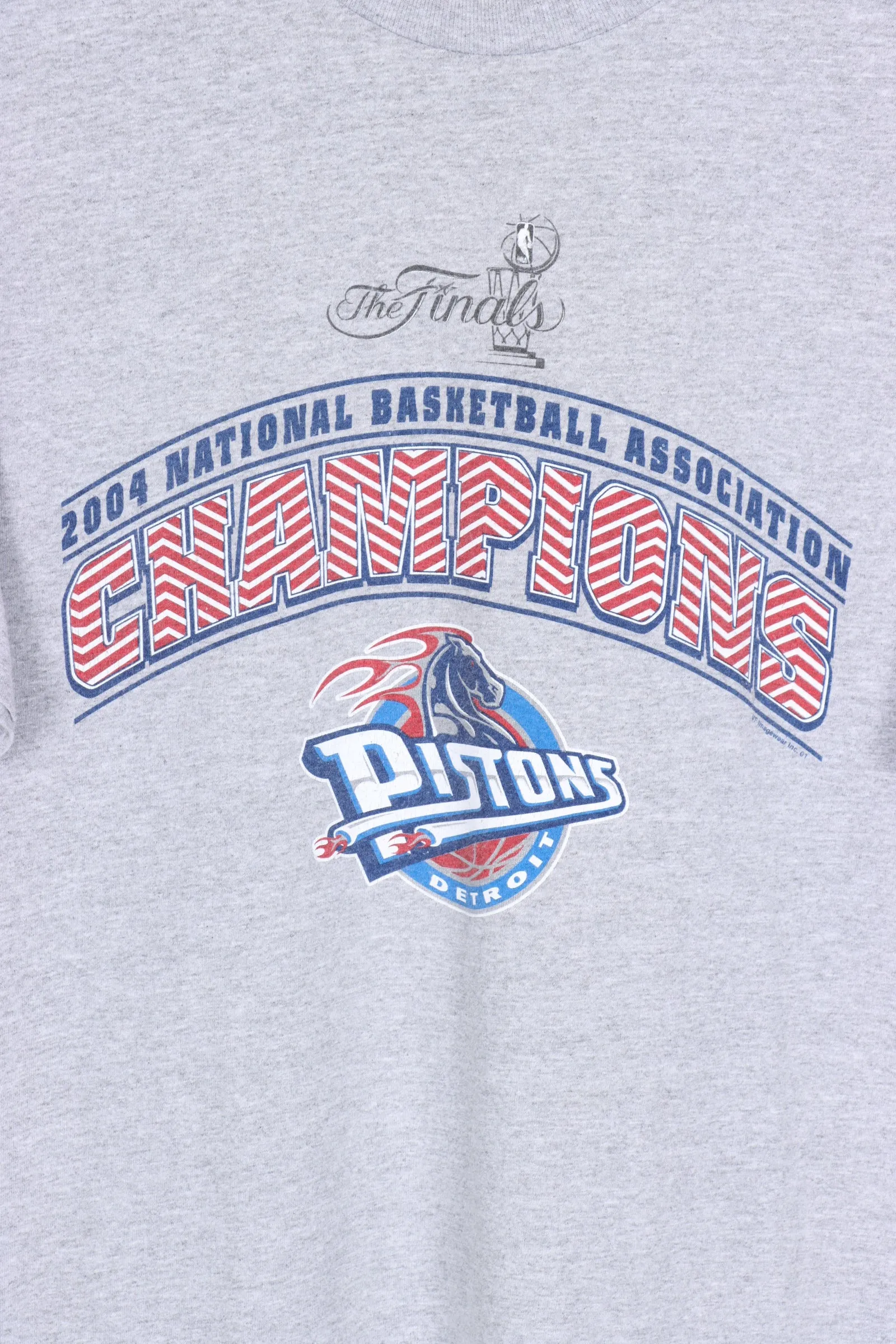 NBA Champions Detroit Pistons Basketball Tee (M-L)