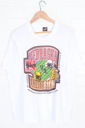 Nebraska Huskers v Arizona Sun Devils 1995 Single Stitch Tee USA Made (XL)