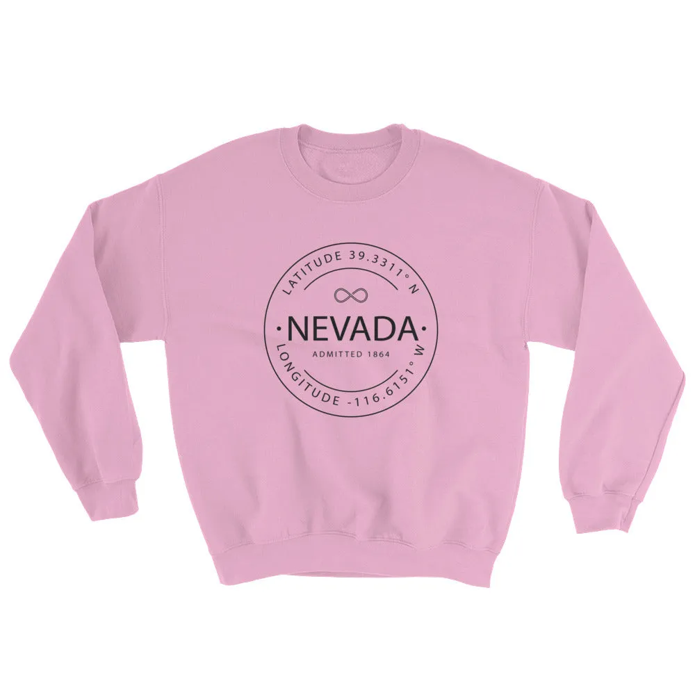 Nevada - Crewneck Sweatshirt - Latitude & Longitude