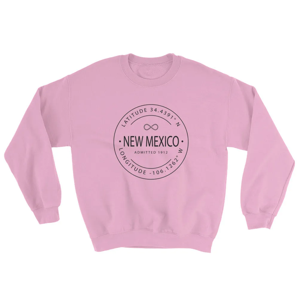 New Mexico - Crewneck Sweatshirt - Latitude & Longitude