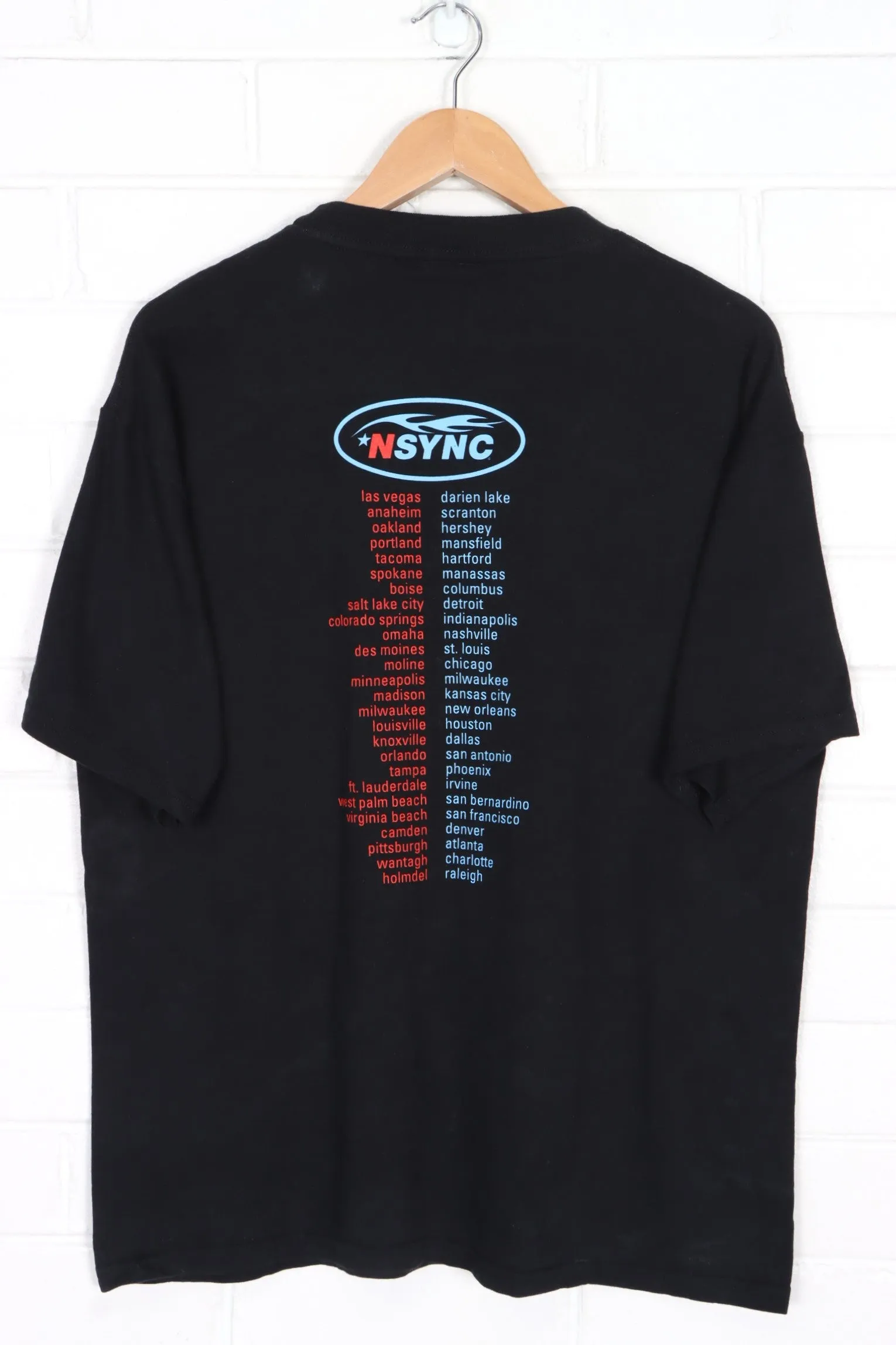 NSYNC 1999 Tour Front Back WINTERLAND T-Shirt (L)