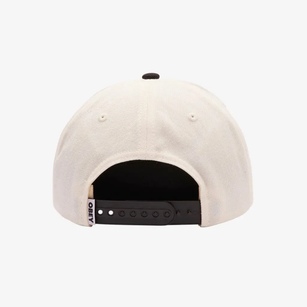 OBEY II Tone Lowercase 6 Panel - White/Black