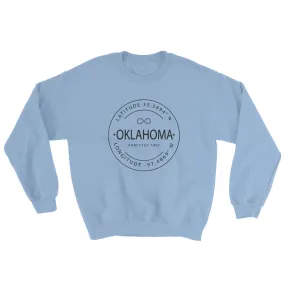 Oklahoma - Crewneck Sweatshirt - Latitude & Longitude