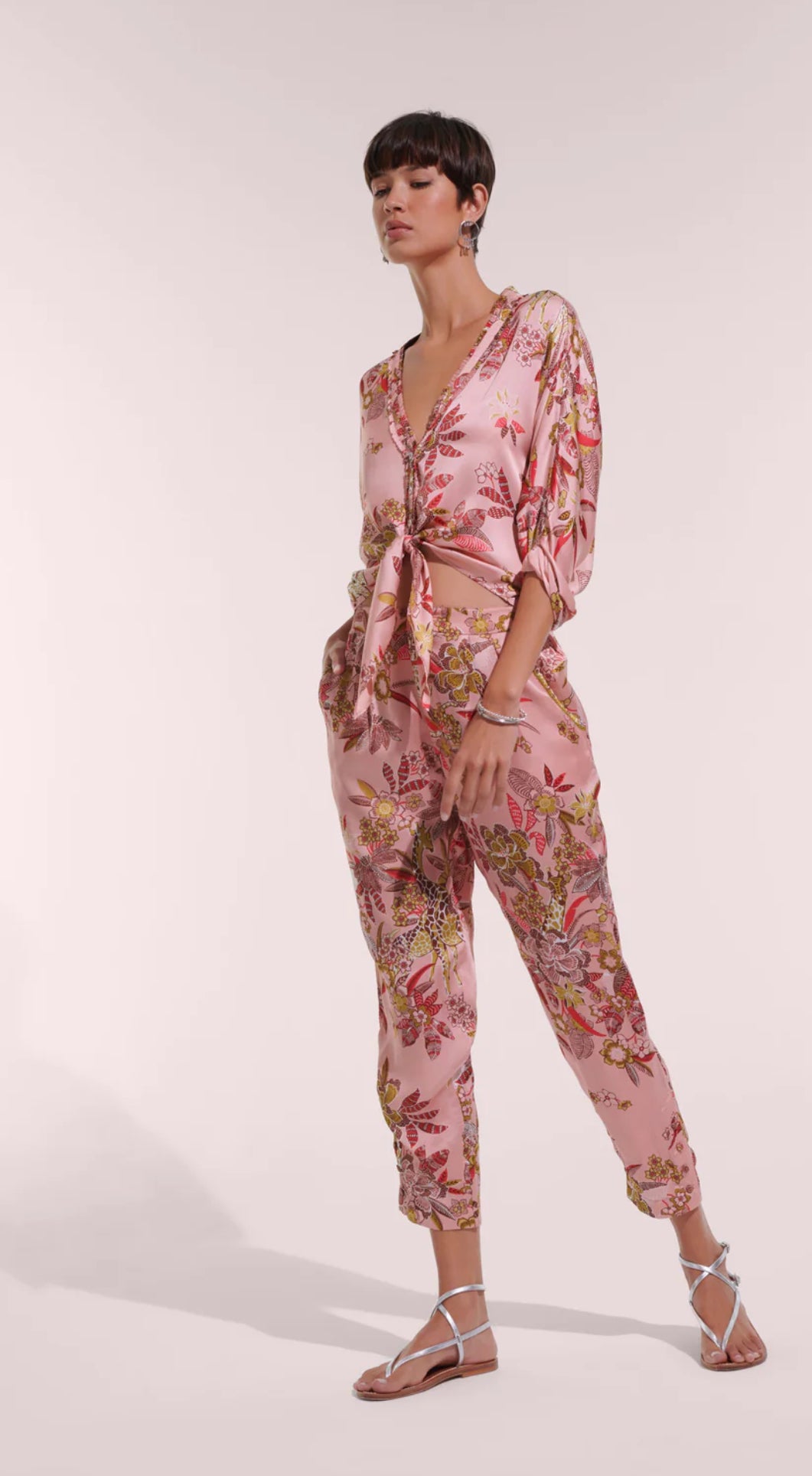 Poupette St. Barth - Pant Bel - Pink Leo Forest