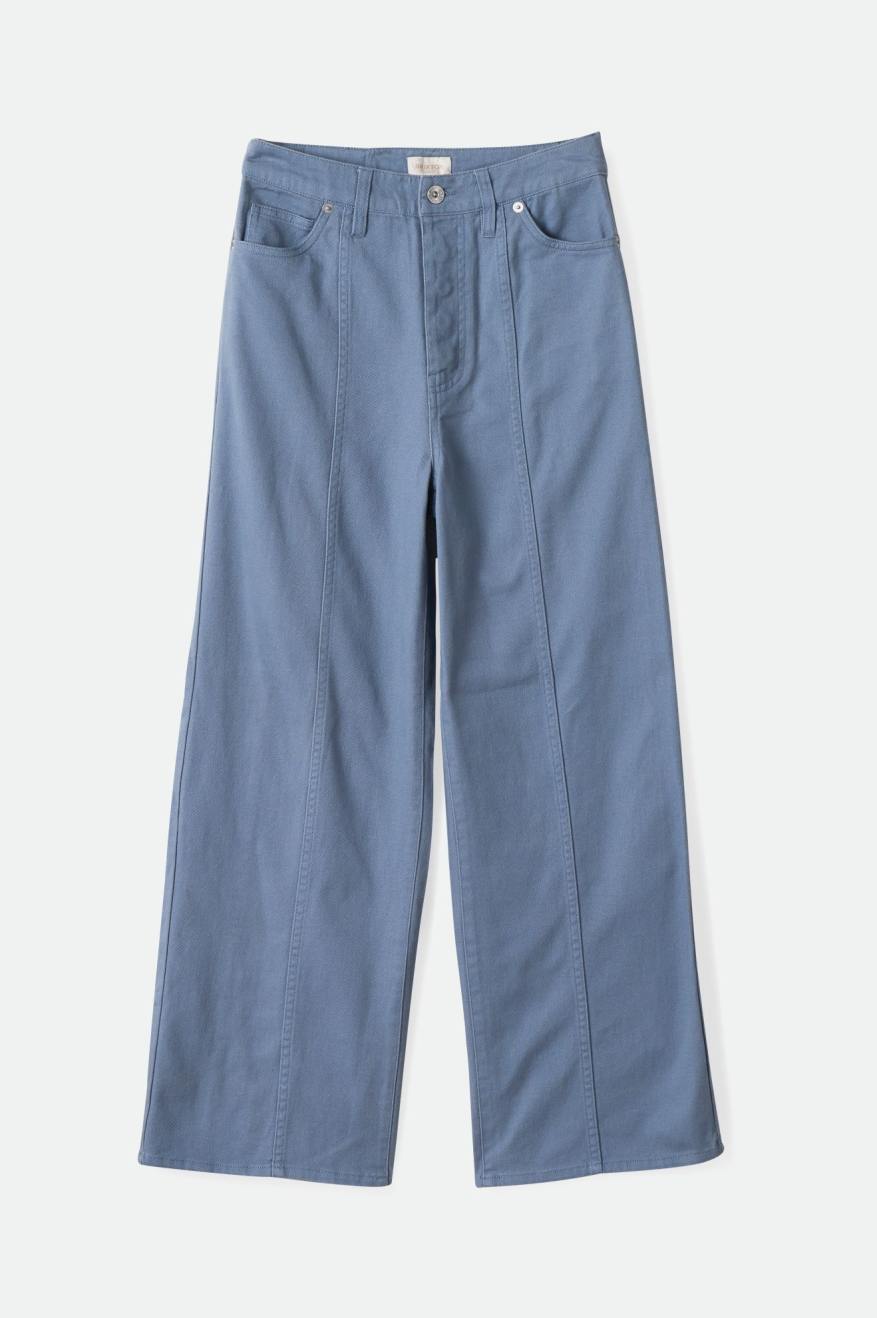 Providence Wide Leg Pant - Flint Blue