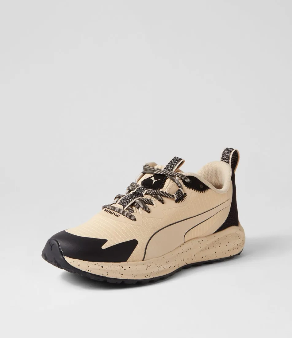 PUMA Twitch Runner Trail Granola Black Mesh Sneakers