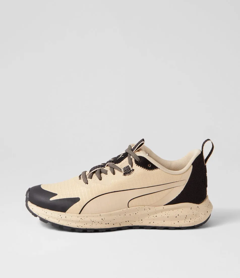 PUMA Twitch Runner Trail Granola Black Mesh Sneakers