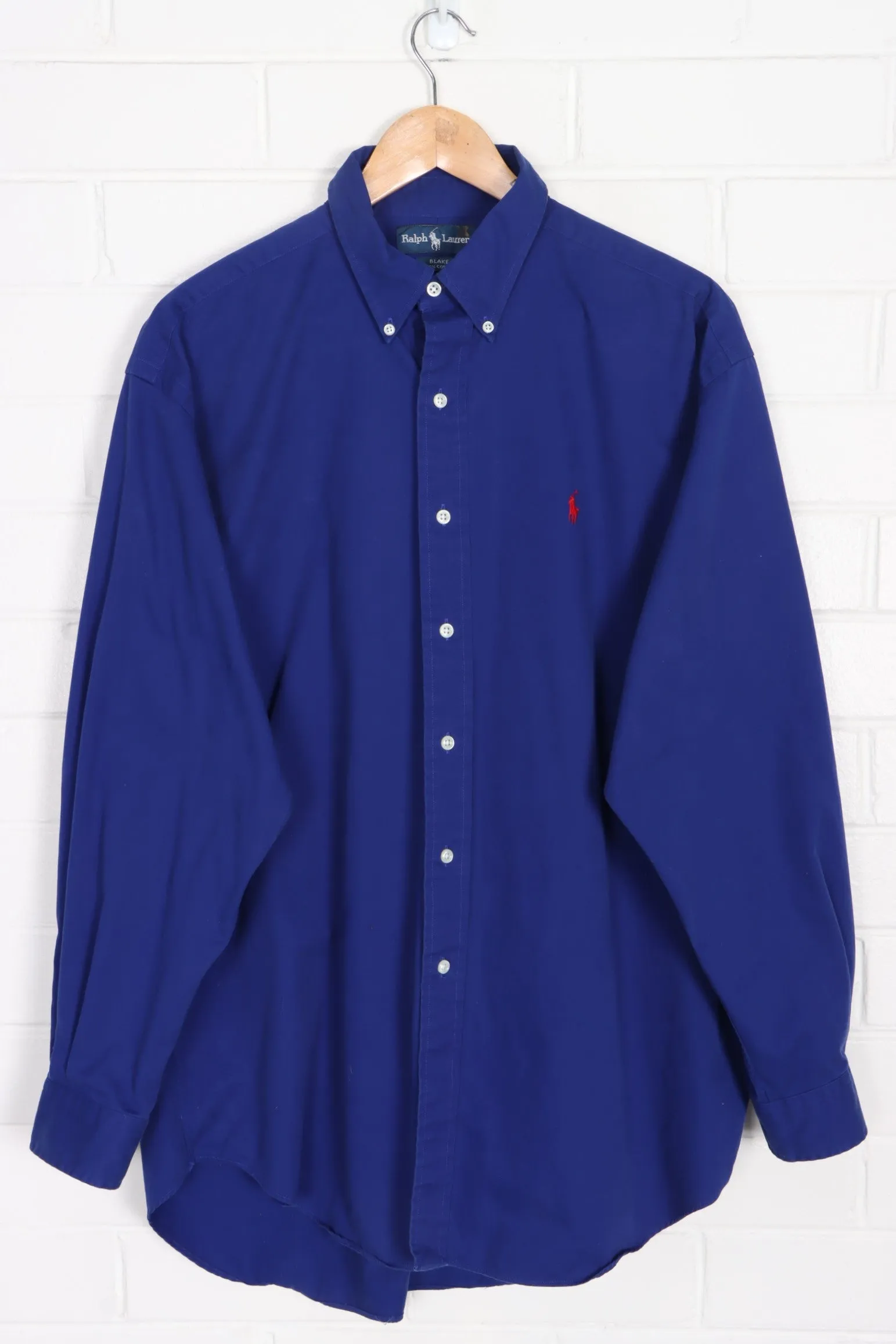 RALPH LAUREN Royal Blue 'Blake' Button Up Shirt (2XL)