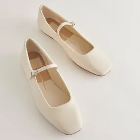 REYES Ballet Flats Ivory Leather | Ivory Leather Flats– Dolce Vita 6895078473794