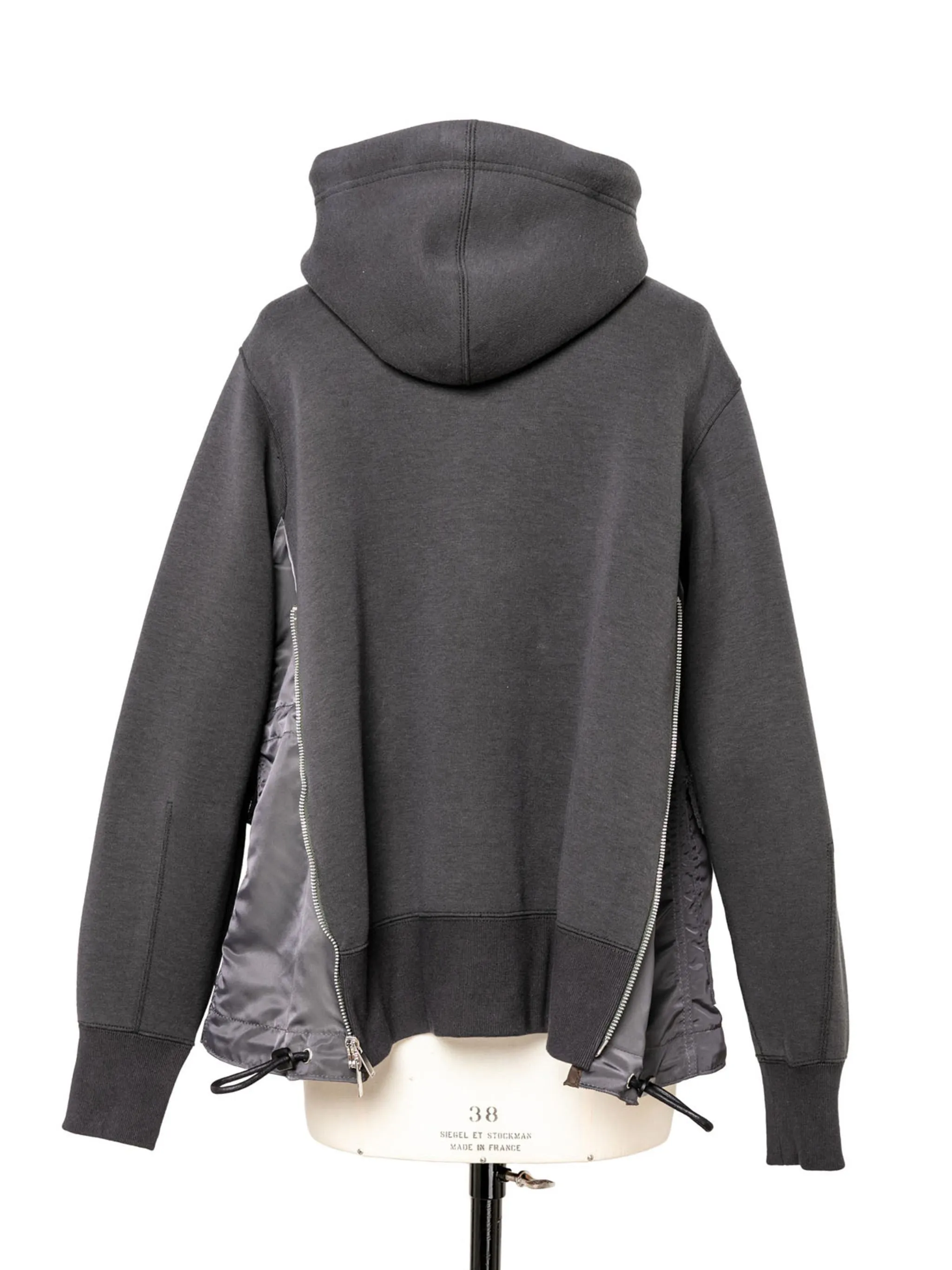 sacai  |Nylon Long Sleeves Leather Cotton Hoodies & Sweatshirts