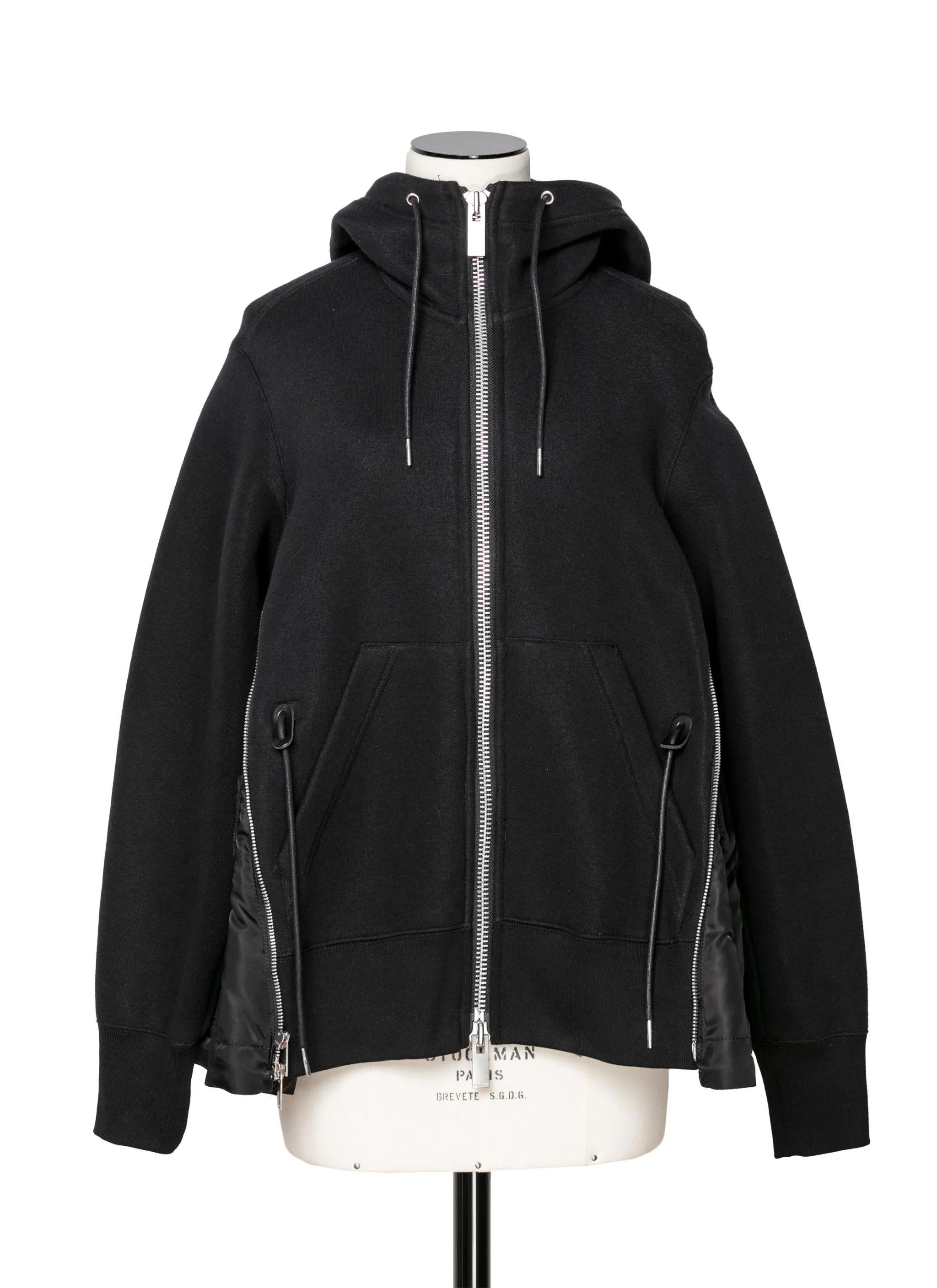 sacai  |Nylon Long Sleeves Leather Cotton Hoodies & Sweatshirts