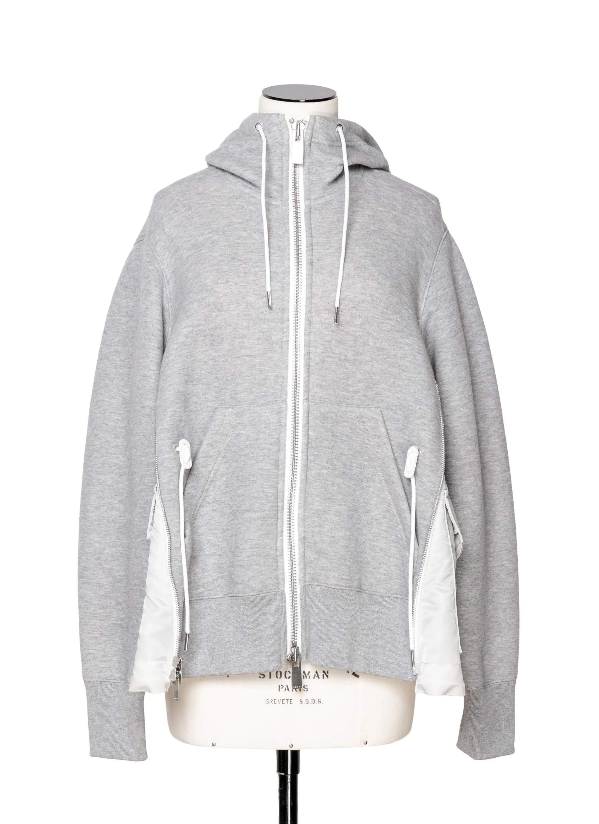 sacai  |Nylon Long Sleeves Leather Cotton Hoodies & Sweatshirts