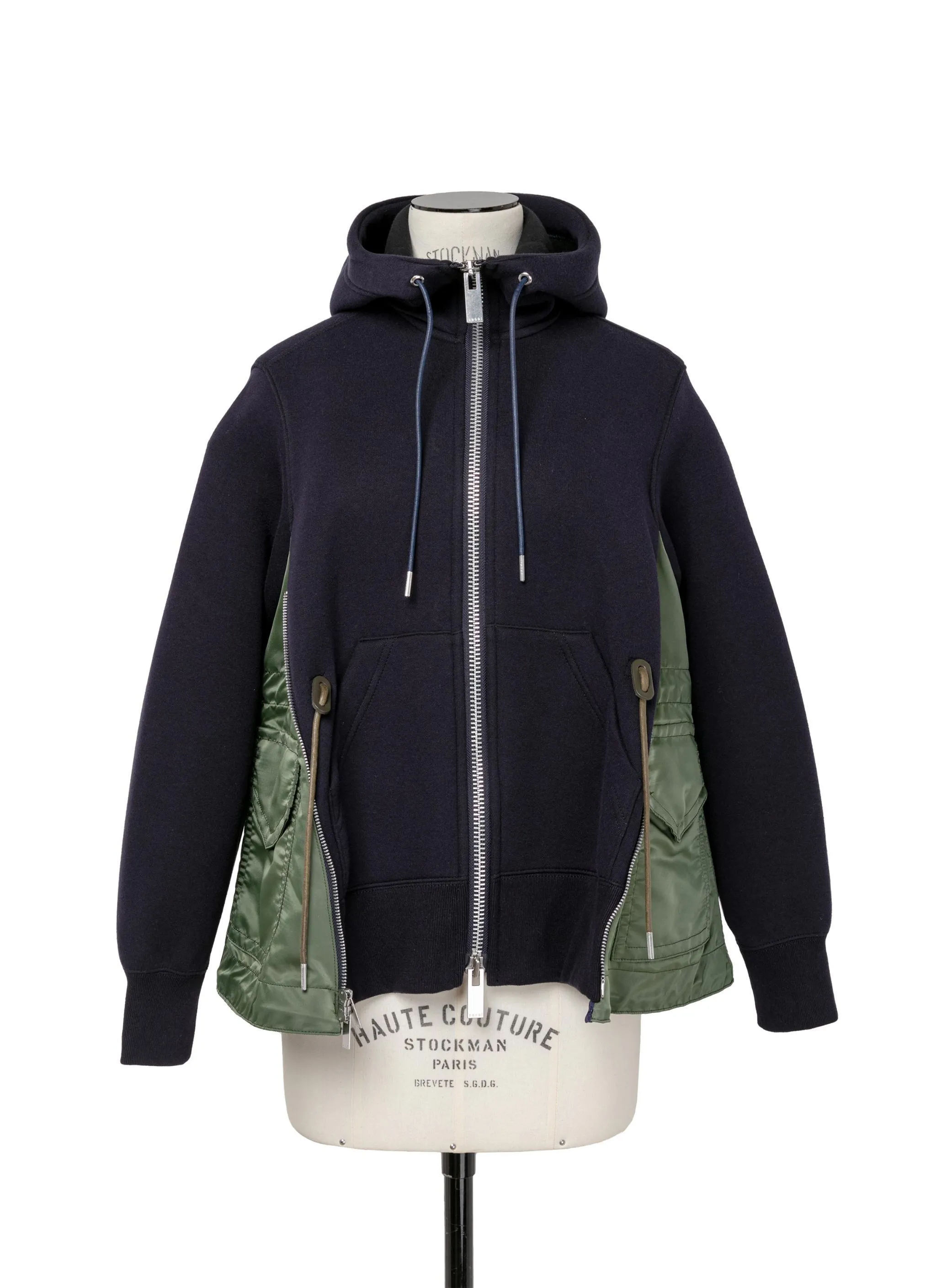 sacai  |Nylon Long Sleeves Leather Cotton Hoodies & Sweatshirts