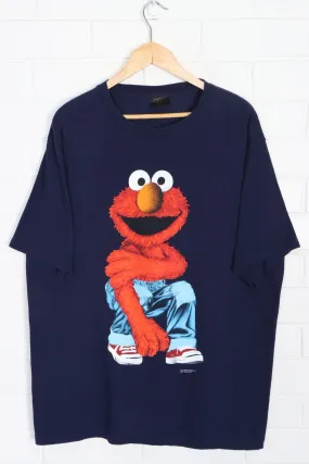 Sesame Street Elmo in Jeans Single Stitch T-Shirt USA Made (XL)