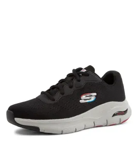 SKECHERS Arch Fit Black Mesh Sneakers