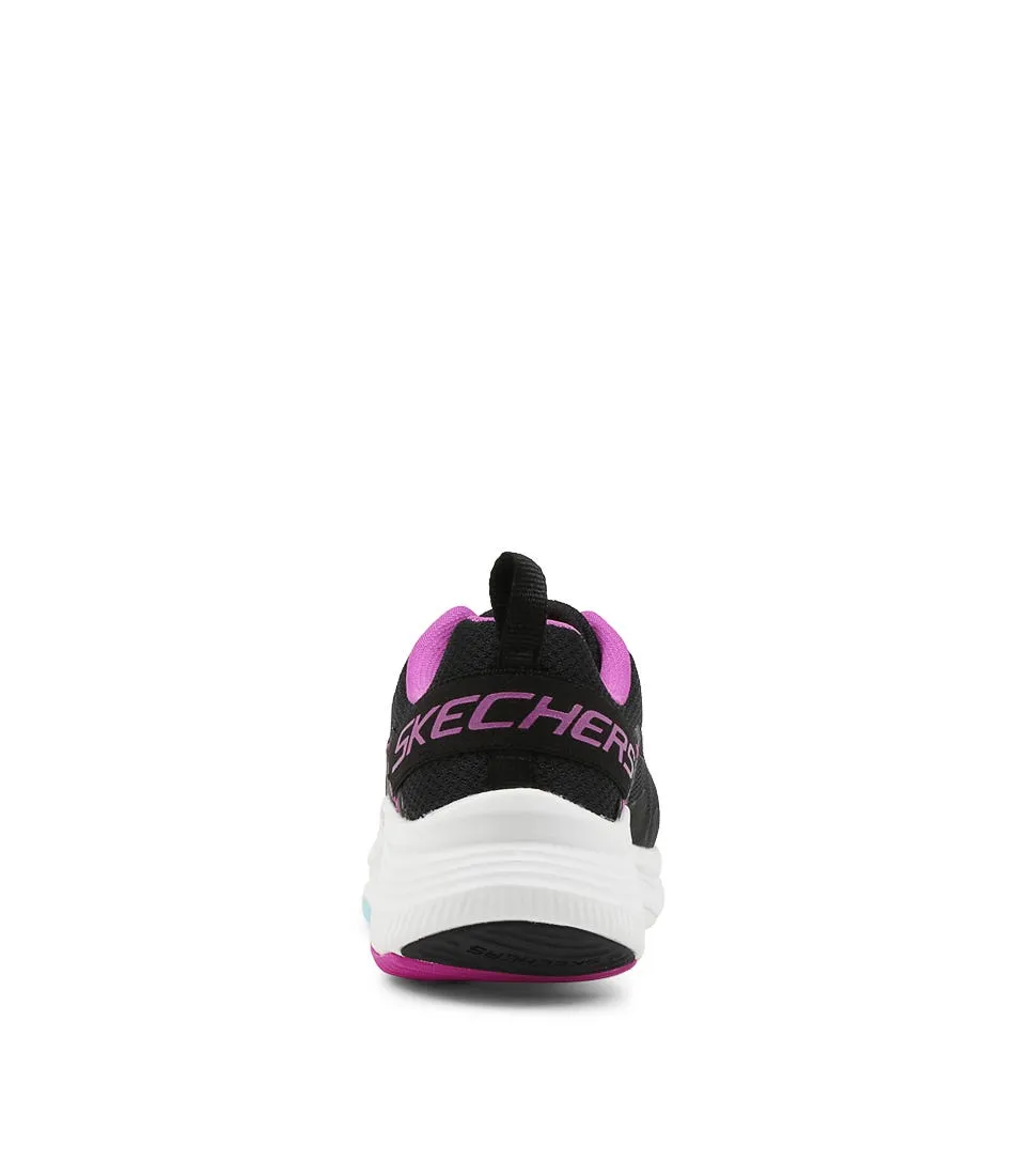 SKECHERS D'lux Fitness Black Multi Mesh Sneakers