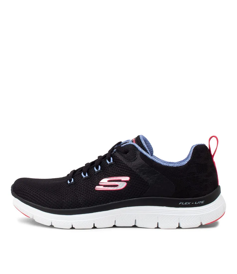 SKECHERS Flex Appeal 4.0 Black Multi Mesh Sneakers