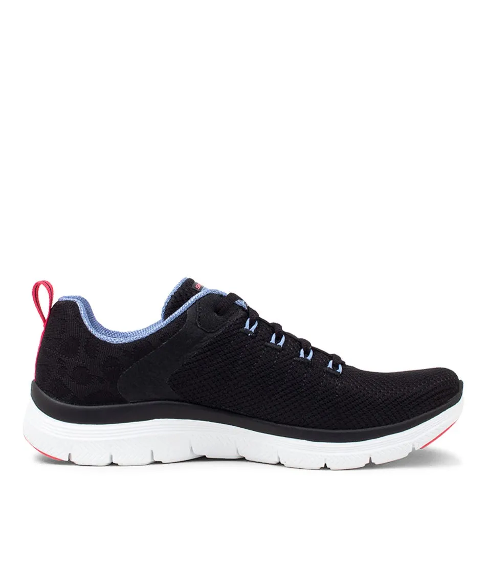 SKECHERS Flex Appeal 4.0 Black Multi Mesh Sneakers