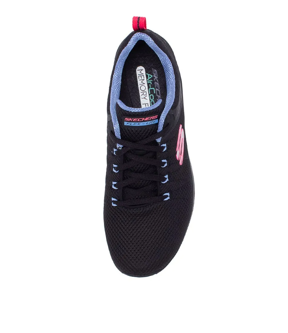 SKECHERS Flex Appeal 4.0 Black Multi Mesh Sneakers