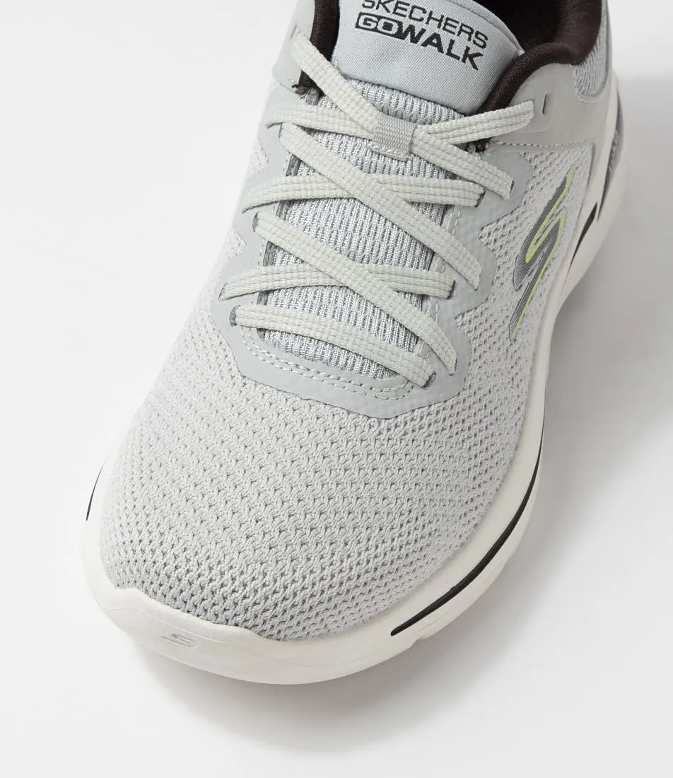 SKECHERS Go Walk Arch Fit Light Grey Mesh Sneakers