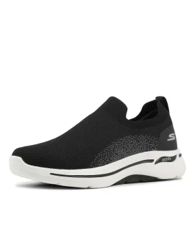 SKECHERS Go Walk Archfit Black Grey Mesh Sneakers