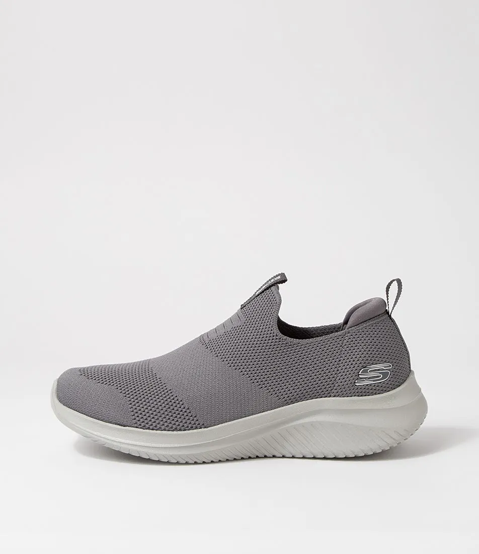 SKECHERS Ultra Flex 3.0 Charcoal Mesh Sneakers