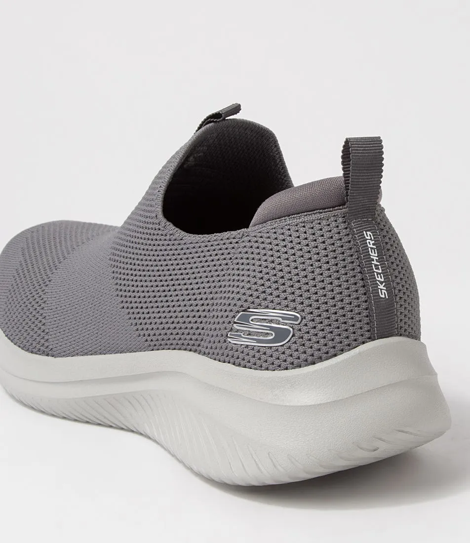 SKECHERS Ultra Flex 3.0 Charcoal Mesh Sneakers