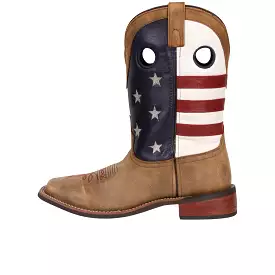 Smoky Mountain Boots Stars and Stripes Vintage Brown