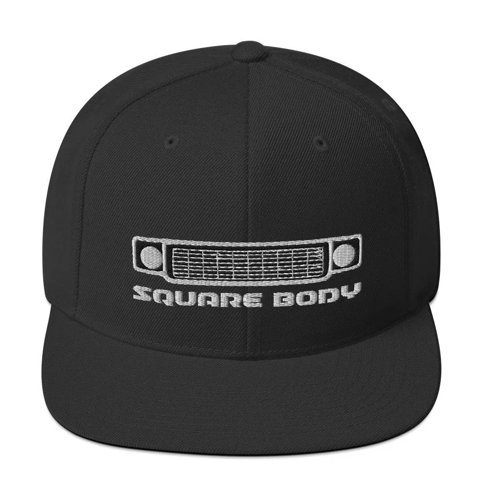 Square Body Squarebody Round Eye Snapback Hat