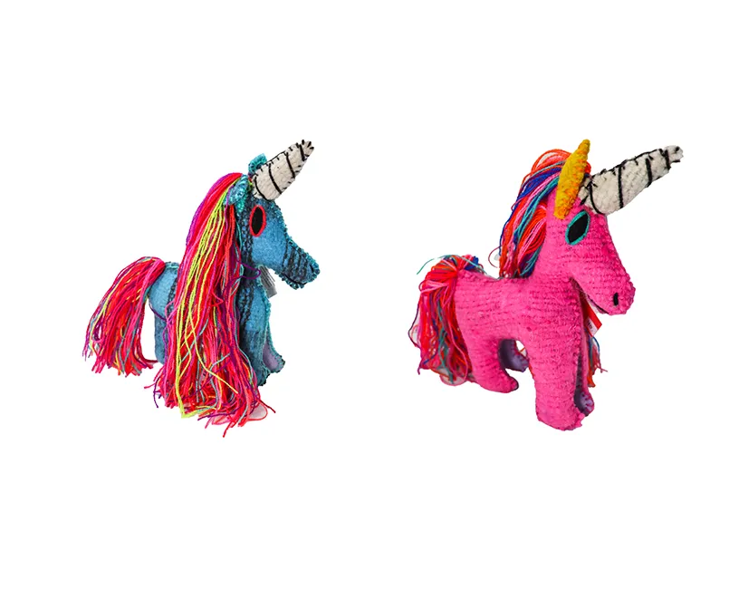 Stuffed Animal, Recycled Wool - Unicorn